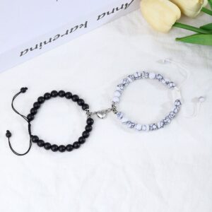vintage double bracelet black and white